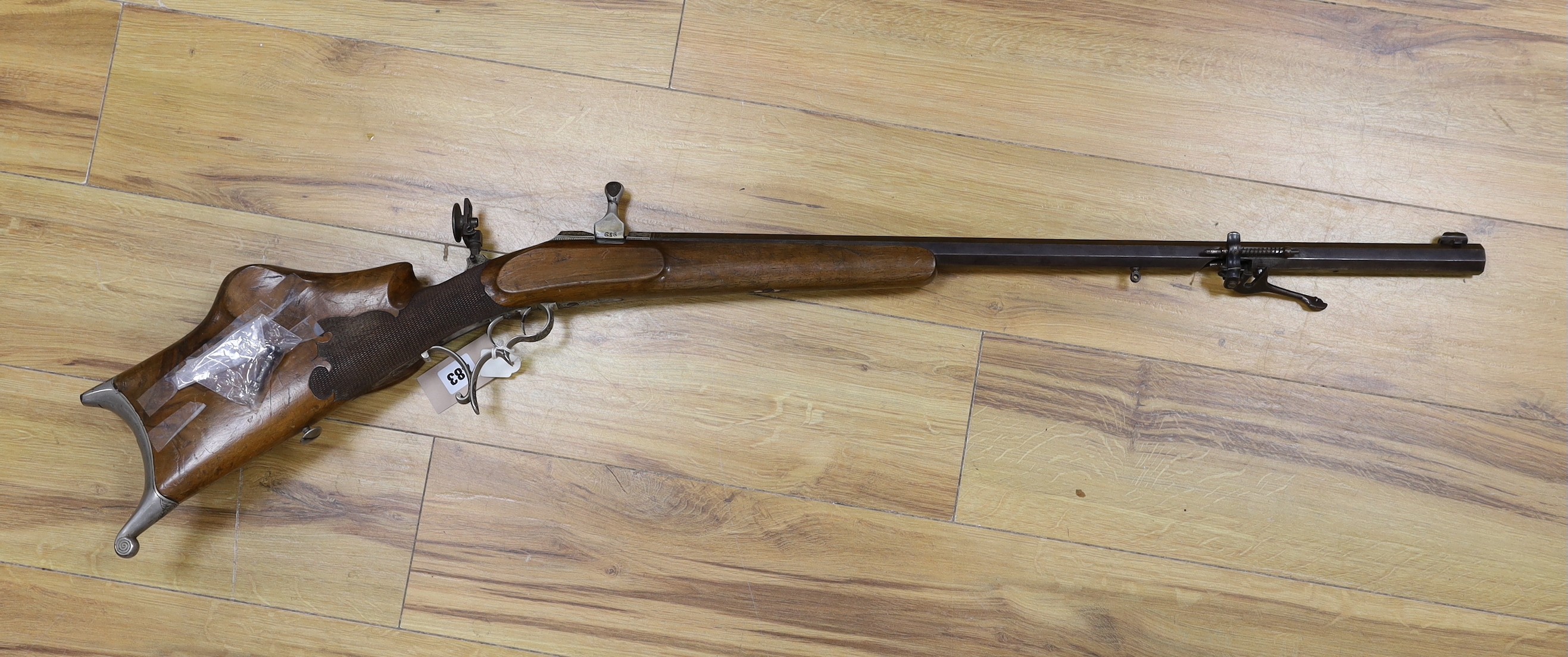 A German Zimmer-schutzen breech-loading rifle, 114cm